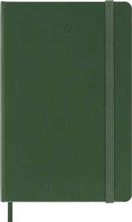 Еженедельник на 2025 год Moleskine Classic (DHK1512WN2) 9х14см твердая обложка зеленый