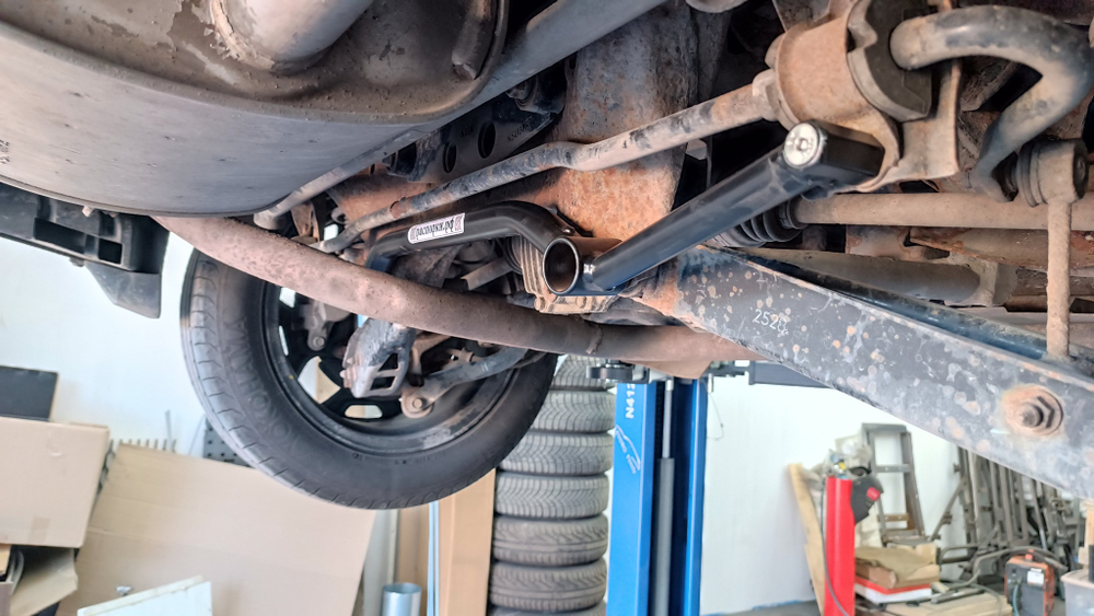 Усилитель заднего стабилизатора цельный с перемычкой Subaru Outback 4 (BR) и Subaru Forester 3 (SH) (ПОД ЗАКАЗ)