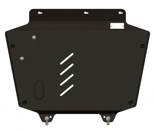 Защита картера двигателя, КПП (2 мм, сталь) для Kia Carnival 2006-2014 (V = 2.2CRDi; 2.7; 2.9CRDi) Sheriff.11.1080