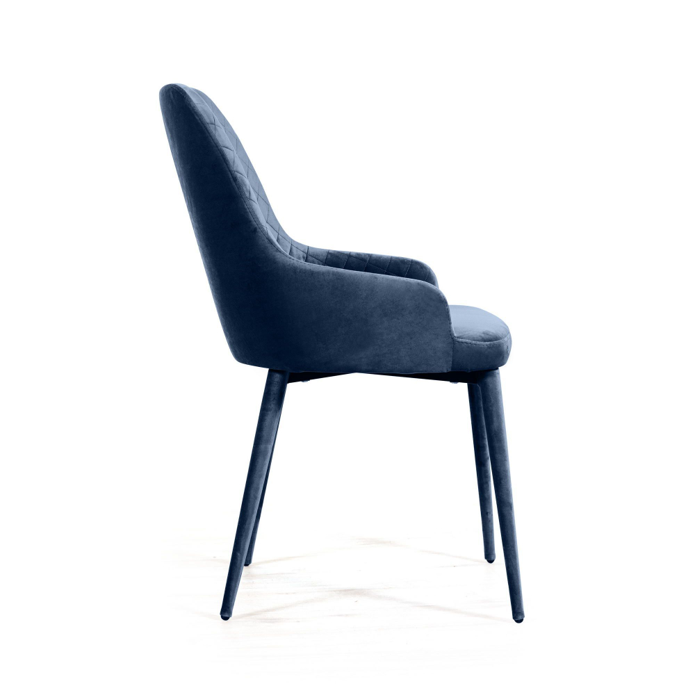 Стул Douglas ромб, бархат синий 29