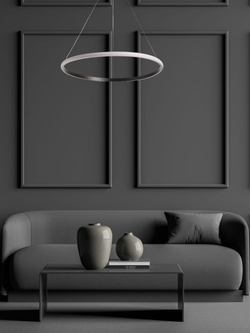 Люстра подвесная светодиодная De City Оскар, 50 Вт LED, 18 кв м, черная