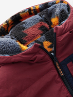 Куртка двусторонняя с капюшоном Next Q60-560, Бордовый, Серый