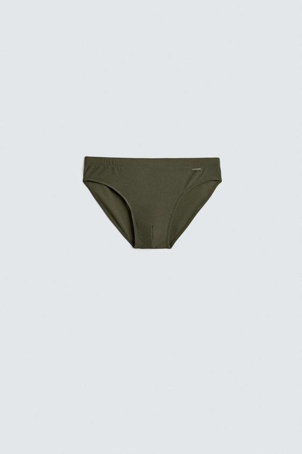 ZARA ПЛАВКИ С КОНТРАСТНЫМИ ВСТАВКАМИ, ХАКИ
