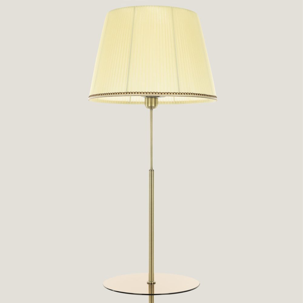 Citilux Линц CL402983T Торшер бронза со столиком и кремовым абажуром