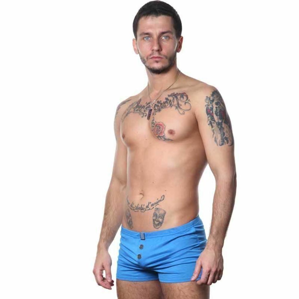 Мужские боксеры синие Aussiebum Freedom Shorts Blue