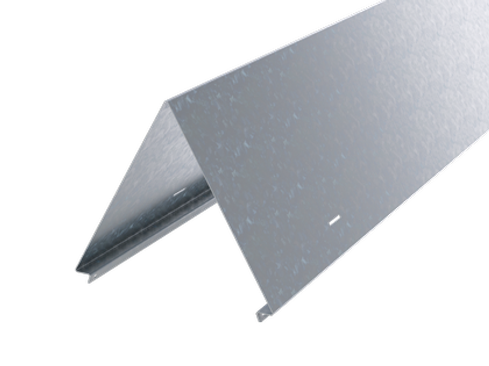 Крышка двускатная 200, L1500, цинк-ламел