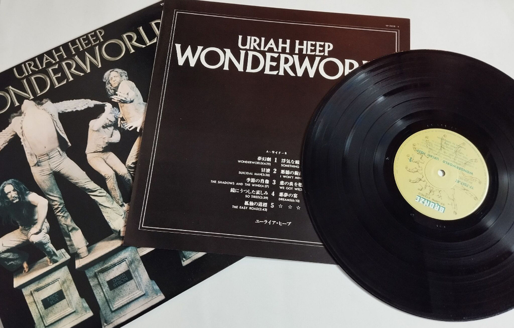 Винтажная виниловая пластинка LP Uriah Heep Wonderworld (Japan 1974) (No Obi)