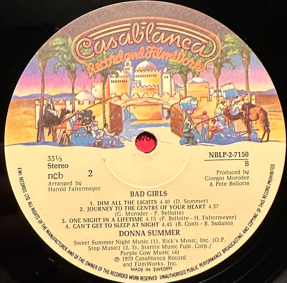 Donna Summer - Bad Girls 2LP (Швеция 1979г.)