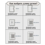 Ручка торцевая 1000 мм чёрная 2шт.