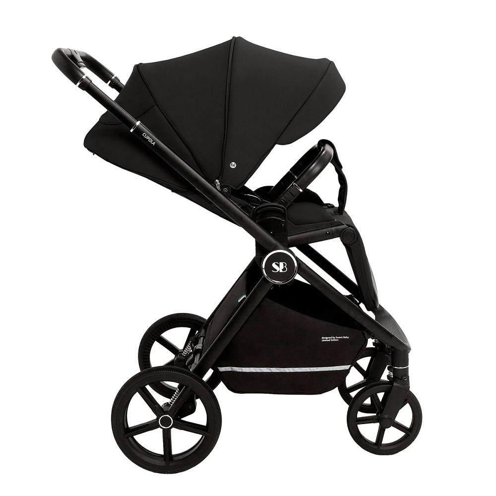 Коляска 4 в 1 Sweet Baby Cupola New + автокресло Elegante Plus с базой i-Size ISOFIX DK780 Moon Black