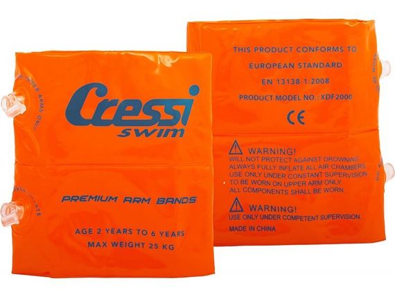 Нарукавники детские надувные Cressi 2 шт оранжевые