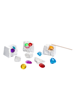 Набор раскопок Сокровище принцессы 12 блоков, 12 колечек,28 бриллиантов,10 кристаллов