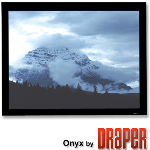 Натяжной экран Draper Onyx HDTV (9:16) 302/119" 147*264, High Contrast Grey, Рама стандартная