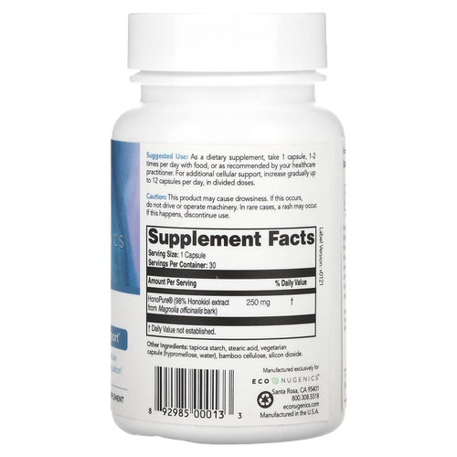 Econugenics, HonoPure®, 30 вегетарианских капсул (250 мг в 1 капсуле)