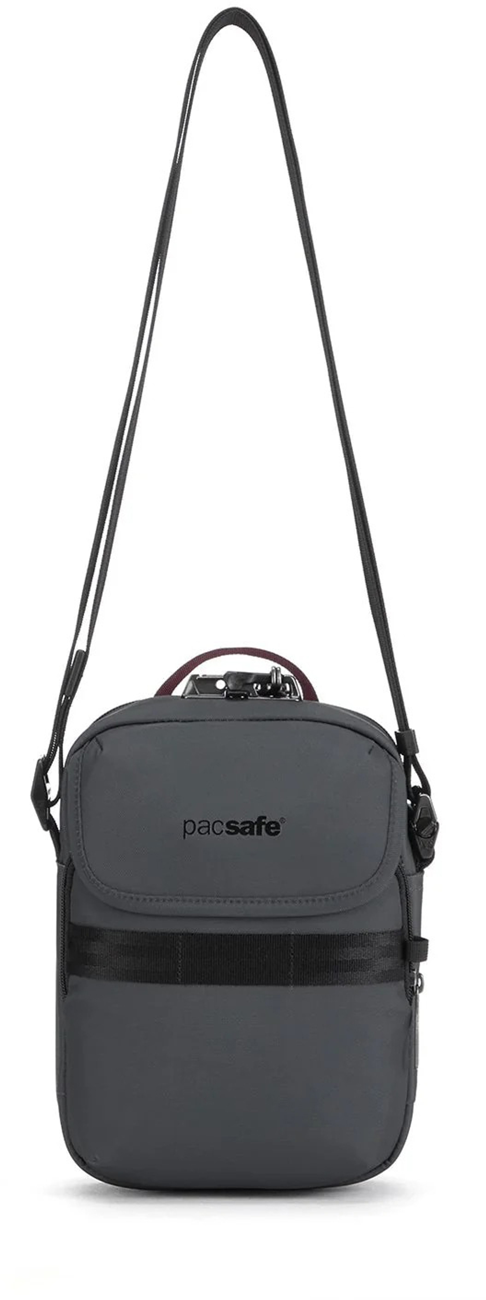 Сумка антивор Pacsafe Metrosafe X compact crossbody, серый, 3 л.