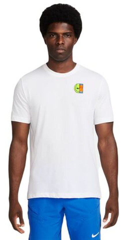 Мужская теннисная футболка Nike Court Dri-Fit T-Shirt Open - white