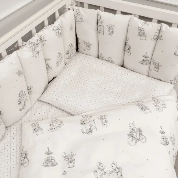 Комплект постельного белья Lollycottons Мышкины каникулы 6 предметов