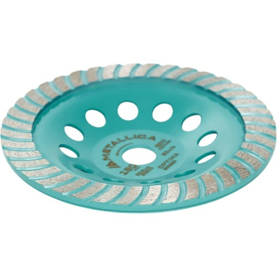 Чашка алмазная турбированная METALLICA Optima 180x22,2 мм, по бетону   900925