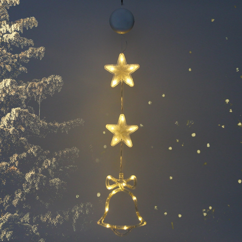 Фигура светодиодная «Колокольчик» 14*18.5 см (батарейки 3 ААА), 1 реж, Теплый белый