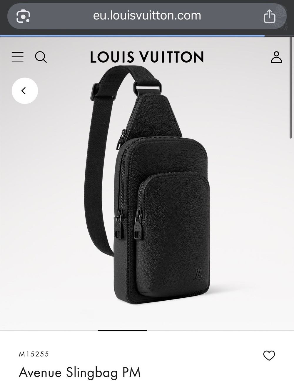 Нагрудная сумка-слинг Louis Vuitton Avenue