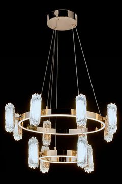 Подвесная люстра LE7912/8+4 Gold золото Elizabeth Leon