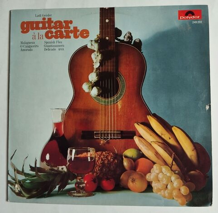 Винтажная виниловая пластинка LP Ladi Geisler Guitar A La Carte Классическая Гитара (UK 1967)