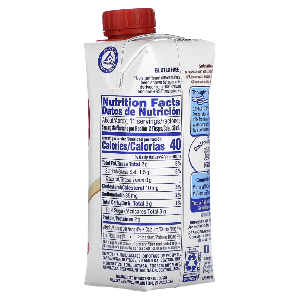 Carnation Milk, Сгущенное молоко без лактозы, 325 мл (11 жидк. унц.)