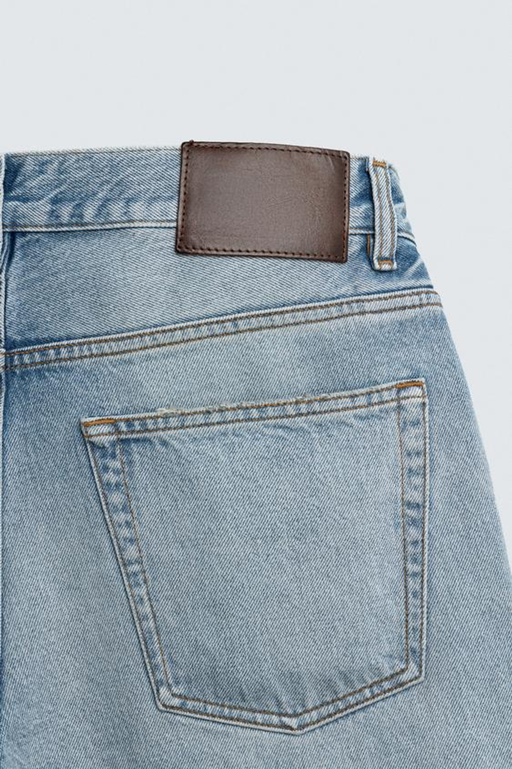 ZARA ДЖИНСЫ RELAXED FIT, ГОЛУБОЙ