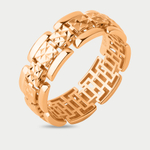 Кольцо женское из розового золота 585 пробы без вставок (арт. 902711-1010)