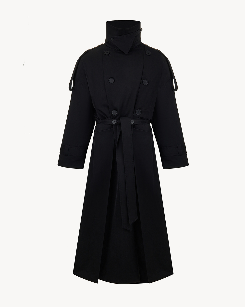 “Creative director” winter deconstructed tailcoat-trench