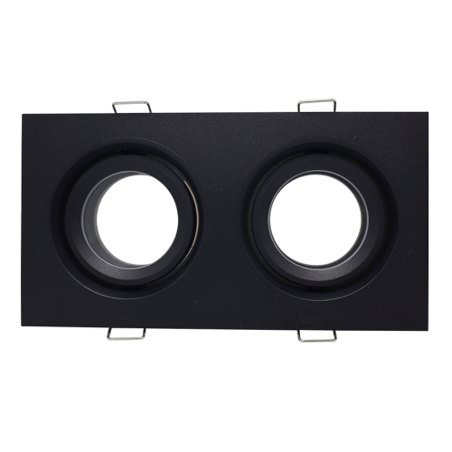 ST255.428.02 Св-к встр. Черный GU10 2*50W  IP65 L180xW90xH40 220V Без ламп