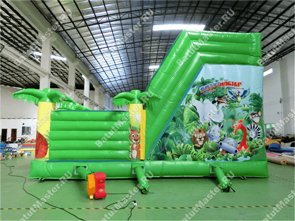 Коммерческий надувной батут "Джунгли малый"