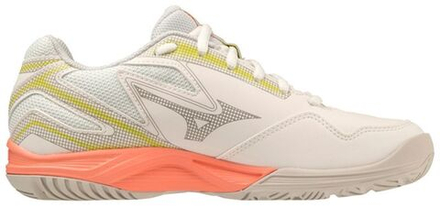 Женские Кроссовки теннисные Mizuno Break Shot 4 AC - белый, Оранжевый, зеленый