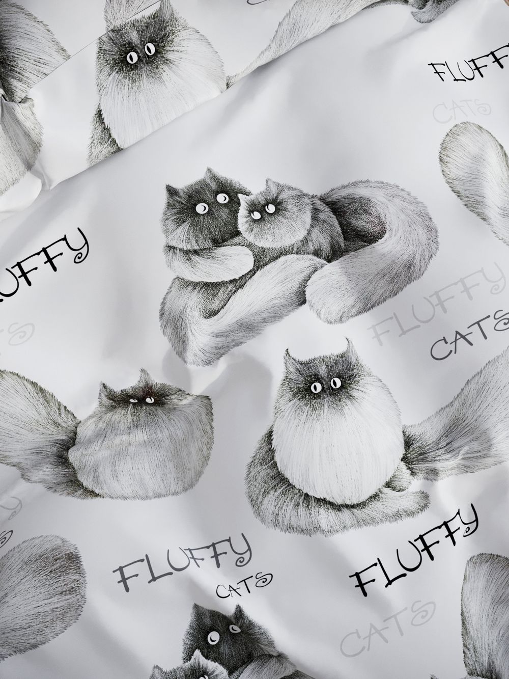 Наволочка комплект 2шт поплин Сказка "Флиппи" 40x60 см на молнии