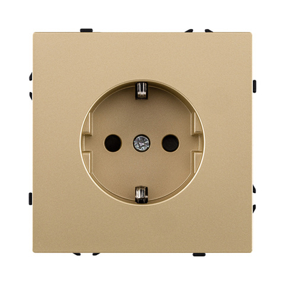 Розетка штепсельная SCHUKO 16A/250 В, золотой Kollinger Eclipse EC-014GD