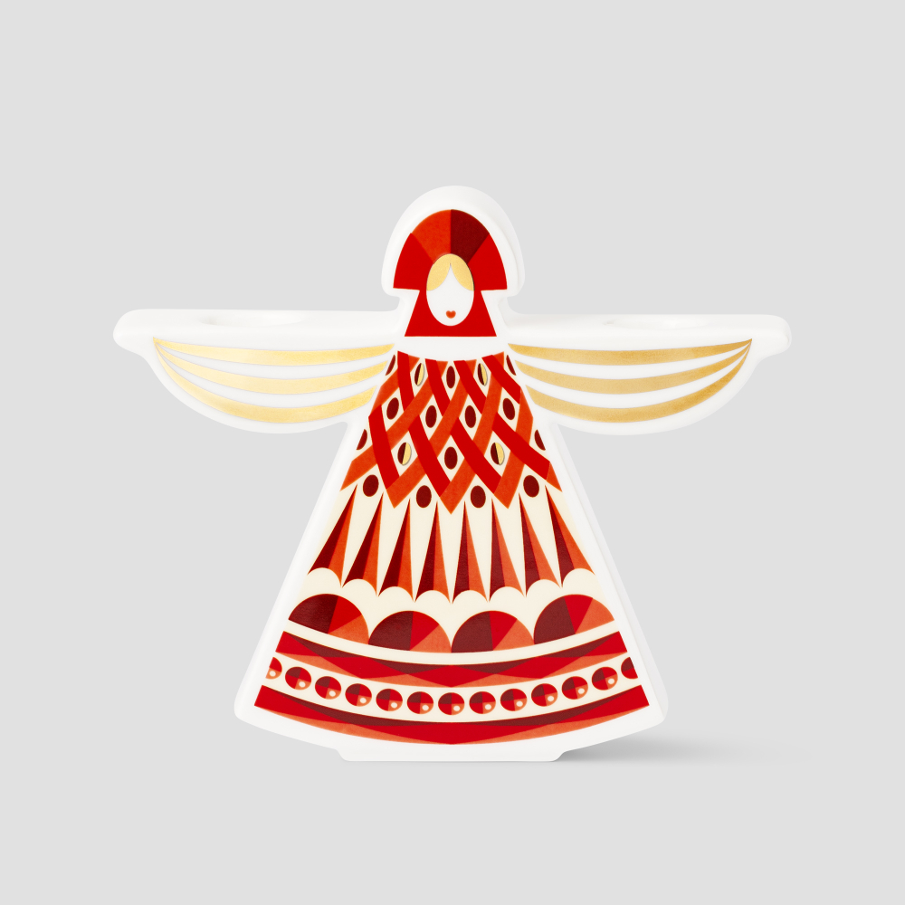 Подсвечник Farforite «Дама / Солнечный круг» в подарочной коробке