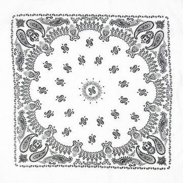 Бандана белая с чёрными огурцами (020)