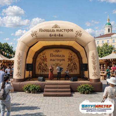 Надувная сцена для парка «Наследие», 6×4×4 м