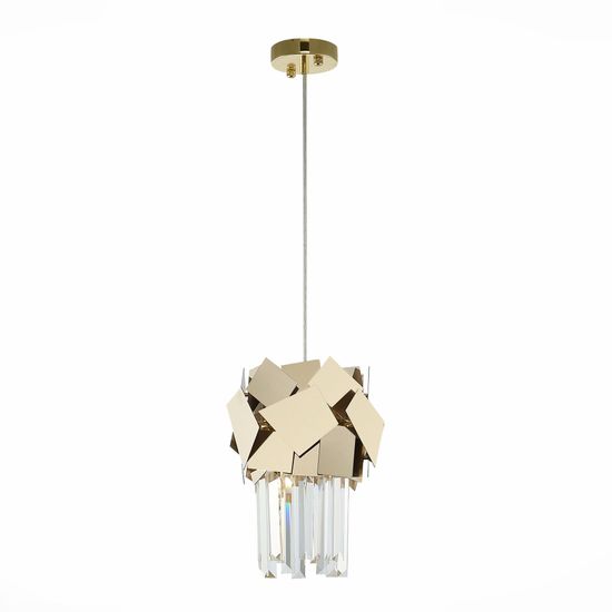 SL1232.203.01 Подвес ST-Luce Золотистый/Прозрачный, Золотистый E14 1*60W CASERTA