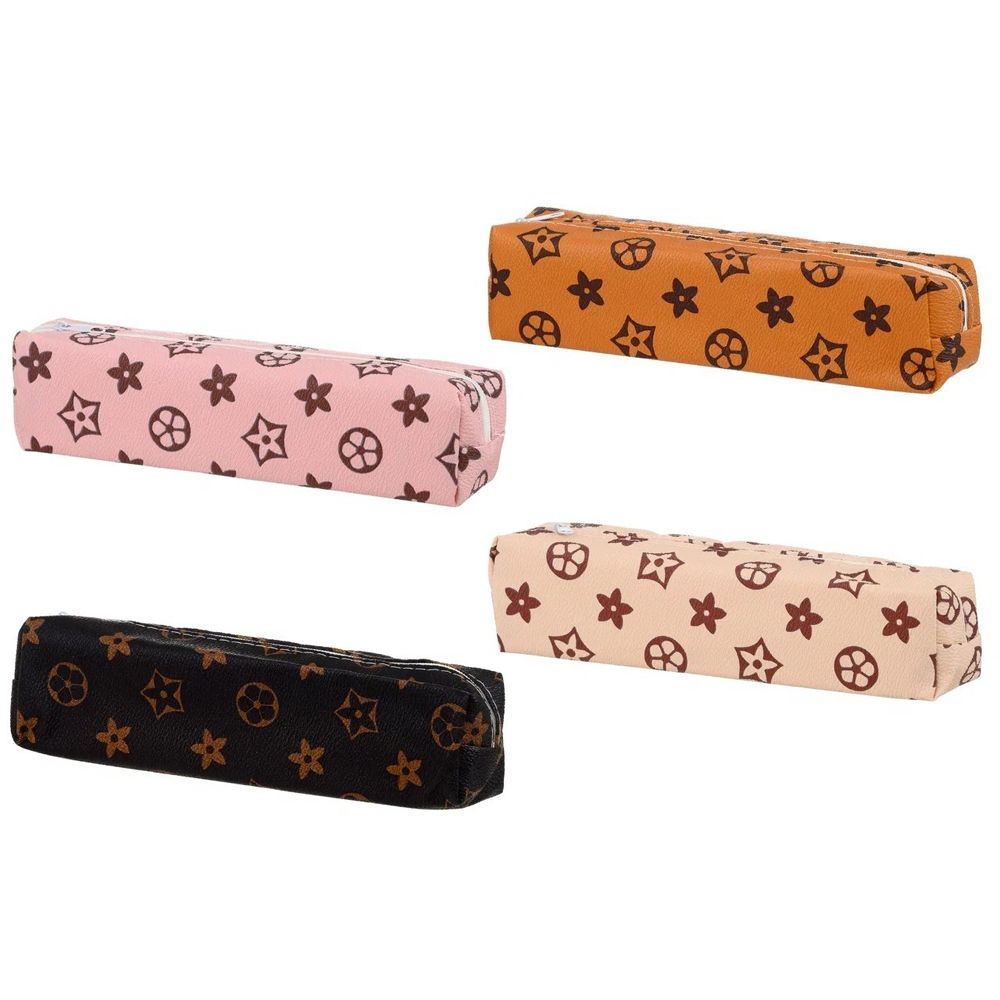 Пенал-косметичка Basir без наполнения, 20,5*5*5 см, серия "Значки", 4 цвета ассорти Пенал-косметичка Basir без наполнения, 20,5*5*5 см, серия "Значки", 4 цвета ассорти