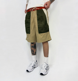 Шорты Color matching sport beige