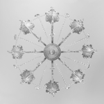 Подвесная люстра 10108/8 белый/прозрачный хрусталь Strotskis