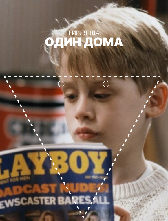 Гирлянда-растяжка бумажная для праздника GRIDMIR "Один дома"
