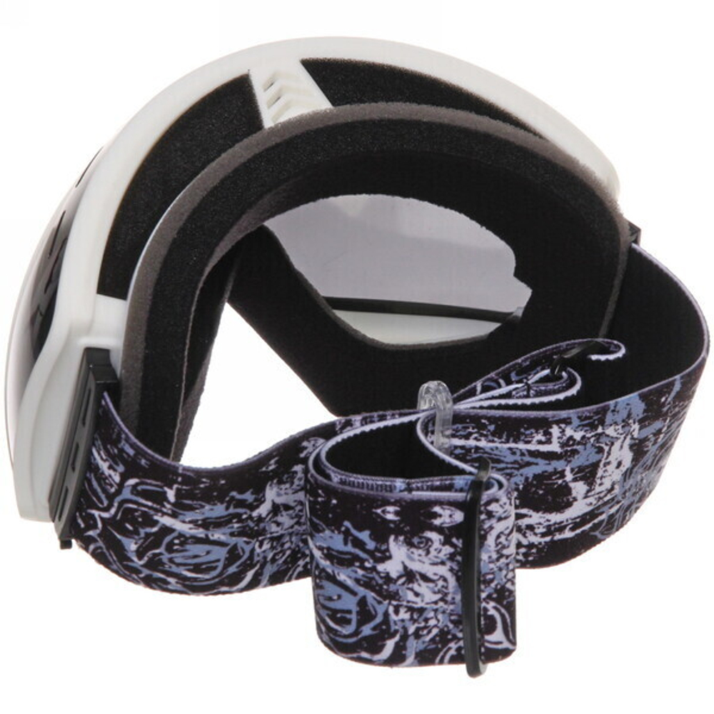 Очки горнолыжные H019, белая оправа/черная линза