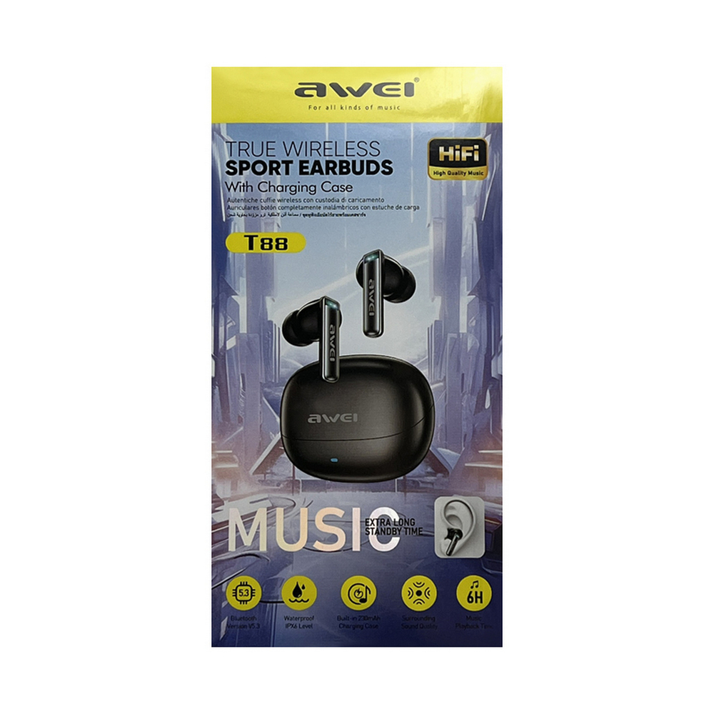 Наушники беспроводные Awei T88 ANC+ENC