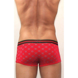 Мужские трусы хипсы красные с овалами Calvin Klein Red Trunks