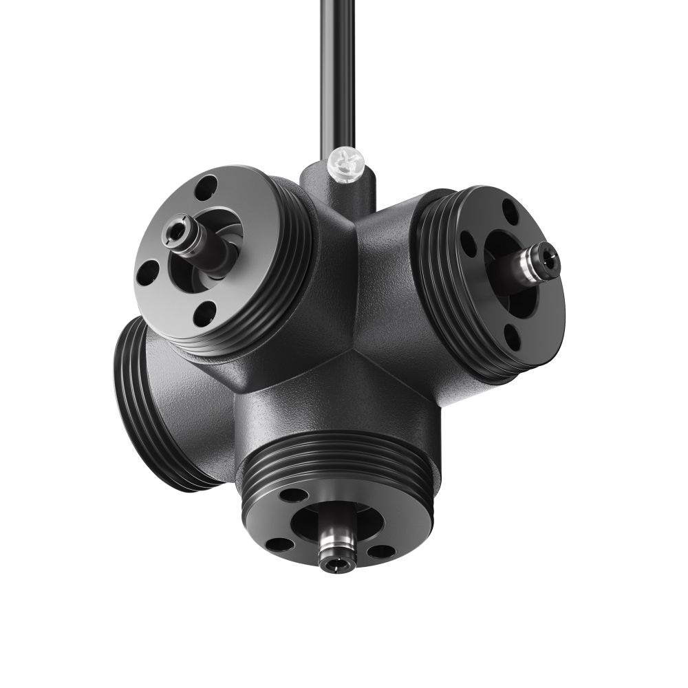 Х-образный вертикальный коннектор для системы с вводом питания Maytoni   CA019L4C-P-B