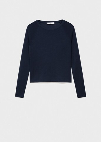 Джемпер из тонкого трикотажа с длинными рукавами