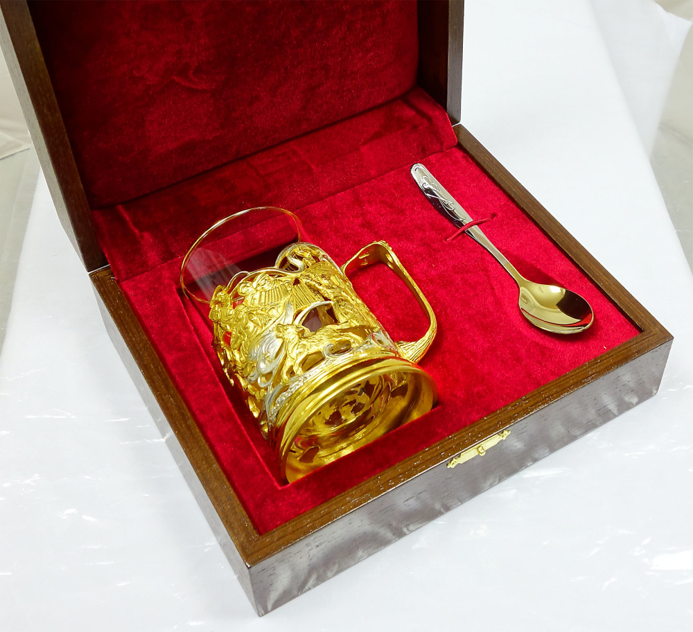 Подстаканник "Русская тройка"