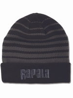 Шапка мужская черная с серым логотипом